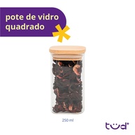 Pote de Vidro 250ml com Bambu: Organize com Estilo! - imagem 2