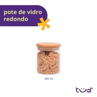 Pote de Vidro 400ml com Bambu: Organize com Estilo! - imagem 2