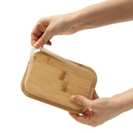 Potes de Vidro 600ml com Bambu: Organize com Estilo! - imagem 2