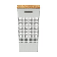 Cesto de Roupa 49L com Tampa de Bambu: Organize com Estilo! - imagem 2