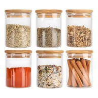 Potes de Vidro com Tampa de Bambu: Organize com Estilo! - imagem 2