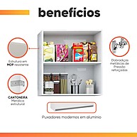 Armário Aéreo Duplo Branco Batrol: Organize com Estilo! - imagem 2