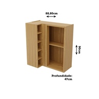 Armário Aéreo de Cozinha Canto: Organize com Estilo! - imagem 2