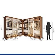 Closet Casal Carvalho: Organize com Estilo! - imagem 2
