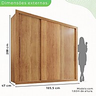 Guarda Roupa Casal Cinamomo: Organize com Estilo! - imagem 2