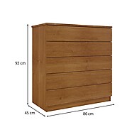 Cômoda 5 Gavetas Cinamomo: Organize com Estilo! - imagem 2