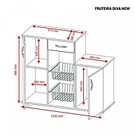 Fruteira de Cozinha Diva: Organize com Estilo! - imagem 2