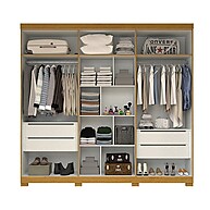 Guarda-Roupa Casal 6 Portas Buganvílea Espresso – Organize com Estilo - imagem 2