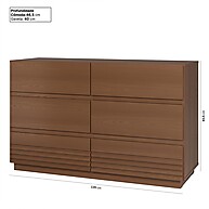 Cômoda 6 Gavetas Freijó: Organize com Estilo! - imagem 2