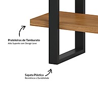 Estante Industrial Freijó/Preto: Organize com Estilo! - imagem 2