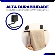 Kit Banheiro Preto Sem Furo: Organize com Estilo! - imagem 2