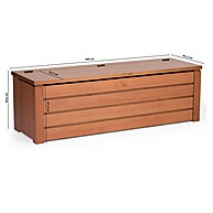 Baú de Madeira Maciça Garapa: Organize com Estilo! - imagem 2