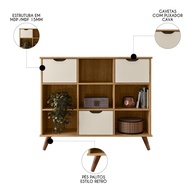 Nicho Retrô 3 Gavetas: Organize com Estilo! - imagem 2