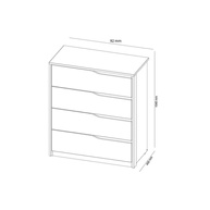 Cômoda Atria 4 Gavetas: Organize com Estilo! - imagem 2