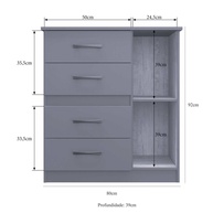 Cômoda 4 Gavetas: Organize com Estilo! - imagem 2