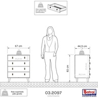 Cômoda Encanto 4 Gavetas: Organize com Estilo! - imagem 2