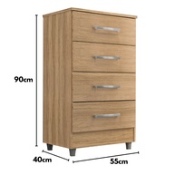 Cômoda Flavia 4 Gavetas: Organize com Estilo! - imagem 2