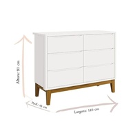 Cômoda Infantil 6 Gavetas: Organize com Estilo! - imagem 2