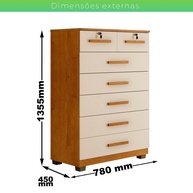 Cômoda 7 Gavetas: Organize com Estilo! - imagem 2