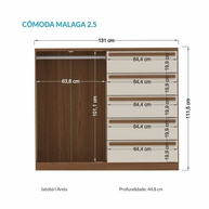 Cômoda Málaga Gold: Organize com Estilo! - imagem 2