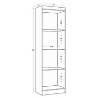 Armário Multiuso 2 Portas New Atacama Grafite – Organize com Estilo - imagem 2