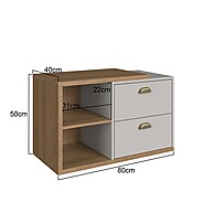 Gabinete de Banheiro 80cm Helena: Organize com Estilo! - imagem 2
