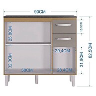 Balcão de Cozinha Isadora: Organize com Estilo! - imagem 2