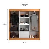 Guarda-Roupa Casal Lisboa: Organize com Estilo! - imagem 2