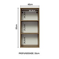 Armário Aéreo Madesa Lux: Organize com Estilo! - imagem 2