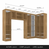 Guarda Roupa Casal Modulado Maeve: Organize com Estilo! - imagem 2