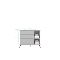 Cômoda Infantil Cinza Melinda: Organize com Estilo! - imagem 2