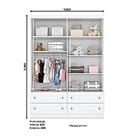 Cômoda e Guarda Roupa Infantil Mississipi: Organize com Estilo! - imagem 2