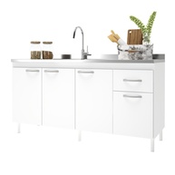 Balcão de Cozinha 160cm Moscou: Organize com Estilo! - imagem 2