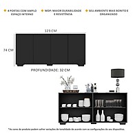 Aparador Buffet Multimóveis MP1092: Organize com Estilo! - imagem 2