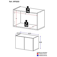 Aparador Suspenso 2 Portas MP8000: Organize com Estilo! - imagem 2