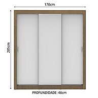 Guarda Roupa Casal Madesa Lyon Plus: Organize com Estilo! - imagem 2