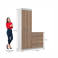 Cômoda Sapateira Larissa 4 Gavetas 2 Portas: Organize com Estilo - imagem 2