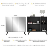 Sapateira Retrô 3 Portas: Organize com Estilo! - imagem 2