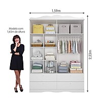 Guarda-Roupa Bebê 4 Portas: Organize com Estilo! - imagem 2