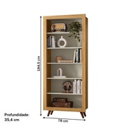 Estante Livros 6 Prateleiras: Organize com Estilo! - imagem 2