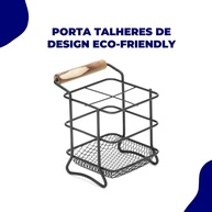 Porta Talheres Preto: Organize com Estilo! - imagem 2