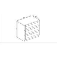 Cômoda 3 Gavetas Provençal: Organize com Estilo! - imagem 2