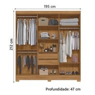 Guarda Roupa Casal Ripado: Organize com Estilo! - imagem 2