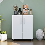 Armário Multiuso 2 Portas com Rodízios – Organize com Estilo! - imagem 2