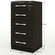 Cômoda 5 Gavetas Savana: Organize com Estilo! - imagem 2