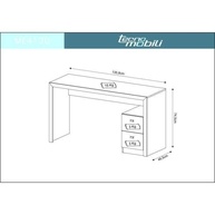 Mesa de Escritório 135cm: Organize-se com Estilo! - imagem 2