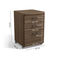 Gaveteiro Munique 47cm: Organize-se com Estilo! - imagem 2