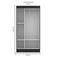 Guarda-Roupa Solteiro Berlim: Organize-se com Estilo! - imagem 2