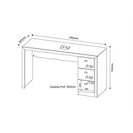 Escrivaninha Branca CR25012: Organize-se com Estilo! - imagem 2