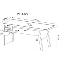 Mesa Escritório 2 Gavetas: Organize-se com Estilo! - imagem 2
